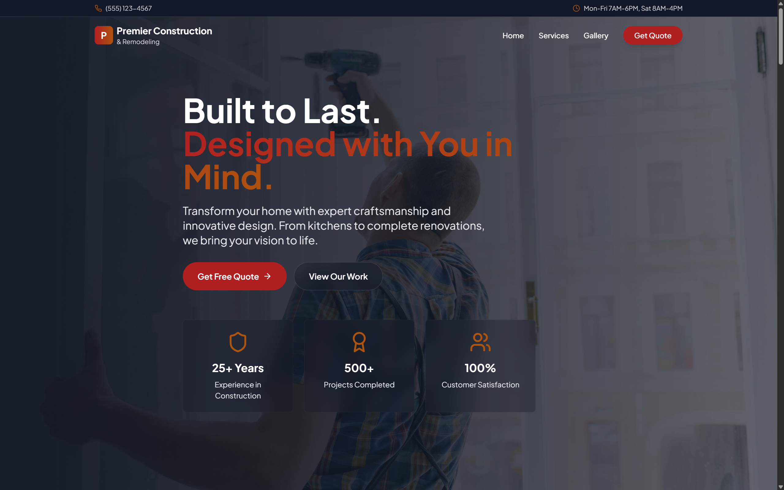 Construction Company Static Site